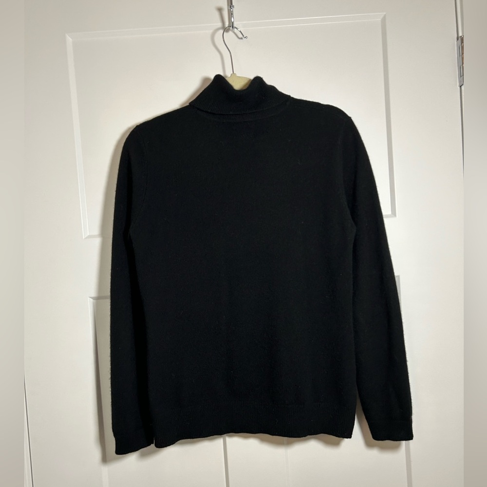 Large cashmere sweater, women’s cashmere turtleneck sweater - Picture 2 of 7